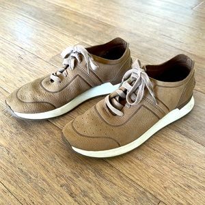 Womens UGG leather sneakers
